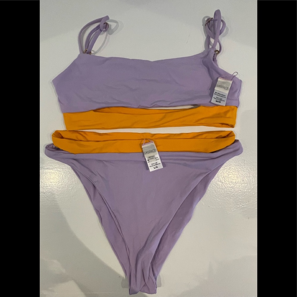 L Space Bikini - Purple/Orange/L